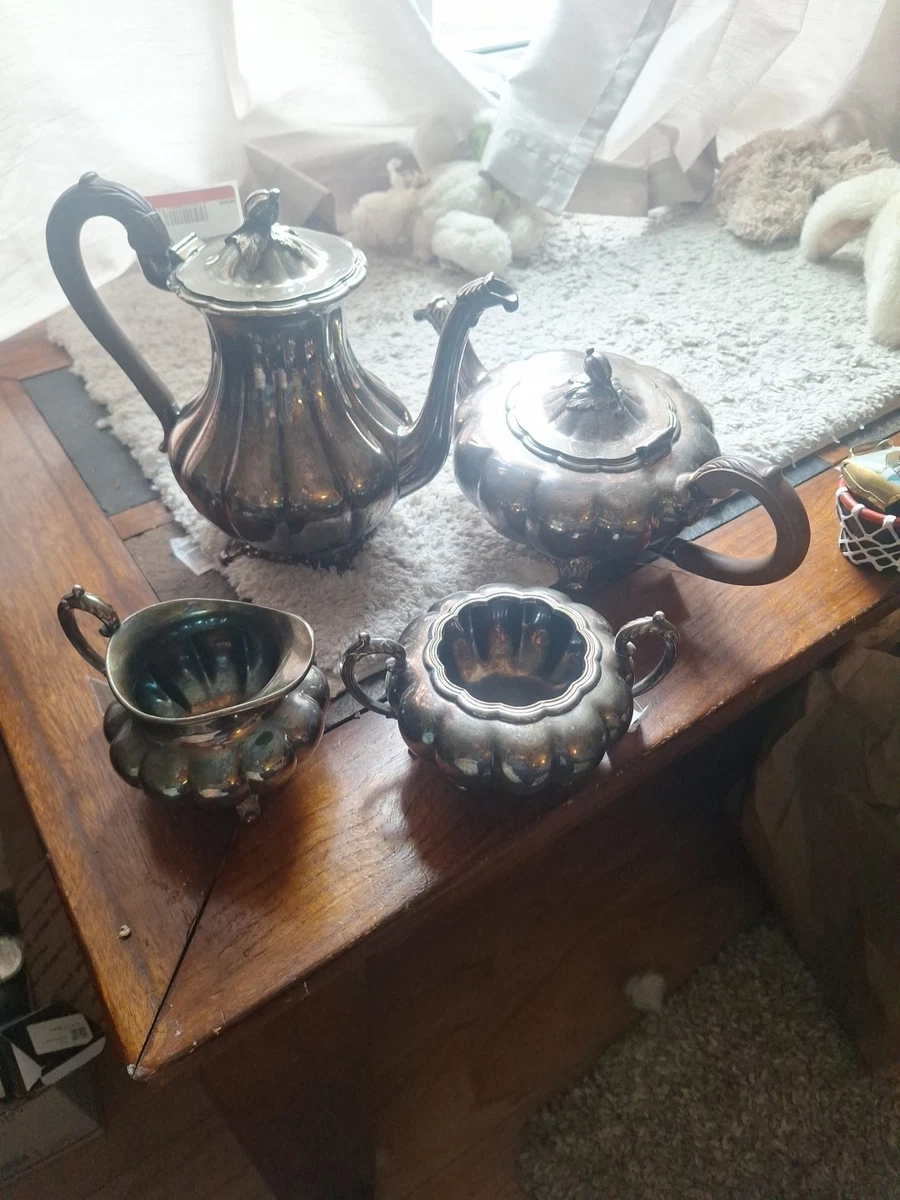 Wm. Rogers & Son Antique US Silver-Plated Teapots, Coffee Pots