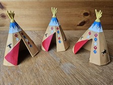Modellspielzeug 3 Wild West Indianer Wigwam