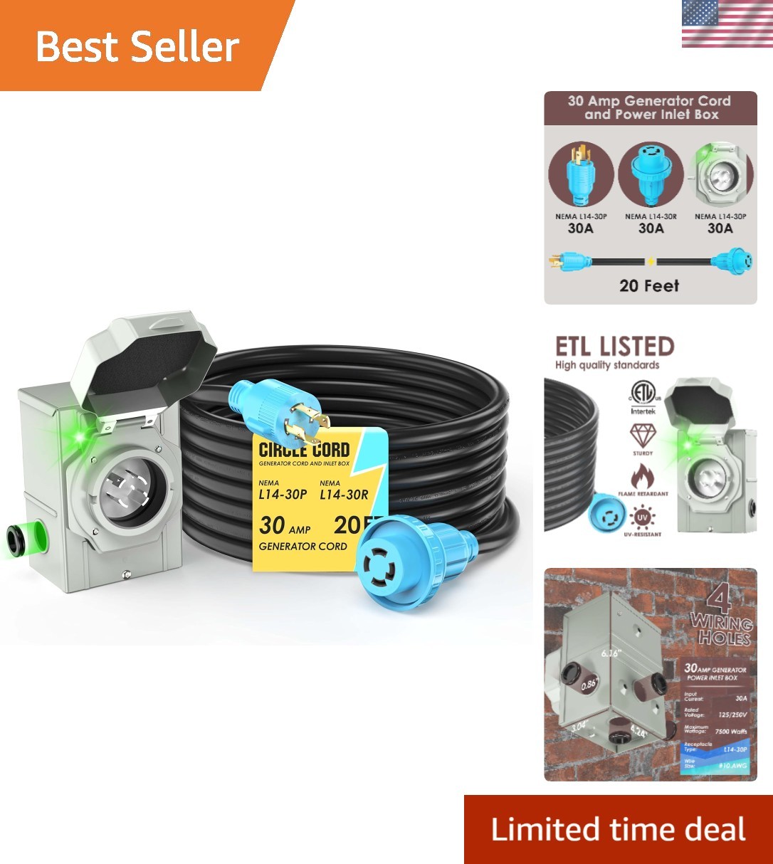 Extension Cord With Locking Connector