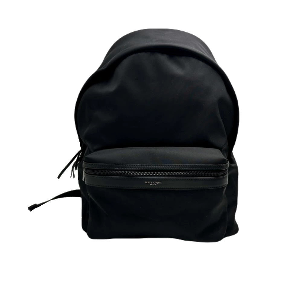 SAINT LAURENT PARIS 534967 Backpack City Canvas And Leather Black