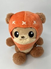 THE EWOK STAR WARS Plush Stuffed Animal Orange Hood Mattel Great Condition