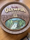 Vintage 1981 Olympia Beer 3D Barrel Wall Sign Plastic Man Cave Bar Decor