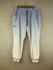 Figs Pants Womens XL Blue Gray Ombre Zamora Technical Collection Scrub Joggers