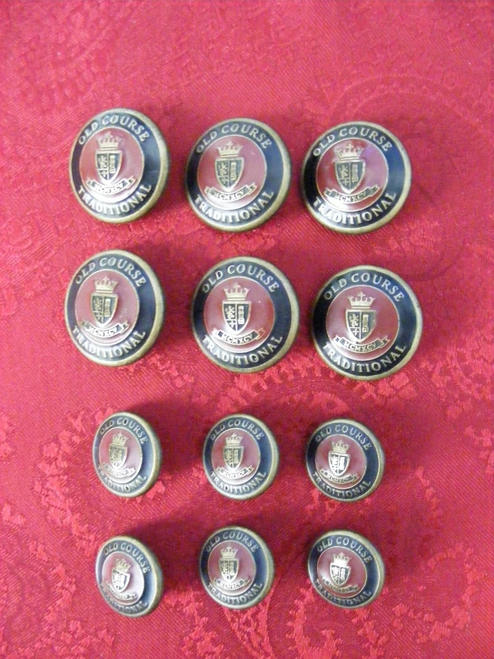 HOME OF GOLF OLD COURSE AT ST ANDREWS SCOTLAND REPLACEMENT DB BLAZER BUTTON SET - Image 3 of 4