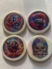 texans 2 sided disk beads for beadable pens 4pk