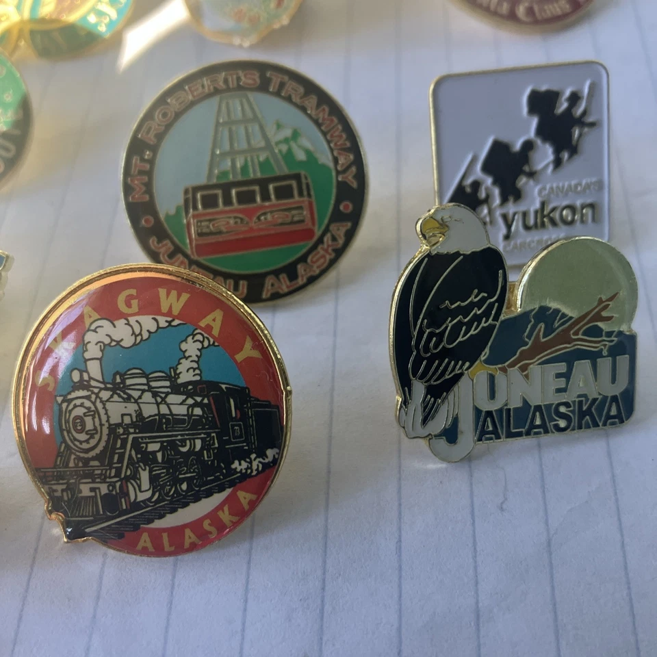 Lote 19 PINS DE SOLAPA DE ALASKA Alaska Yukon ANCHORAGE, SKAGWAY ICY STRAIT SKAGWAY NOS Foto 4 de 4
