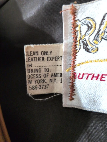 Vtg Rancher Leather Yoke Vest Schott XL USA Distressed Cowboy Cut MC Motorcycle image 22