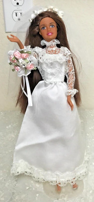 11.75'' Bride Doll WM-DF-JY 052015 Brown Hair Brown Eyes Rigid Body