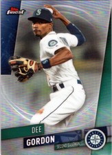 2019 Finest Refractors #54 Dee Gordon Seattle Mariners