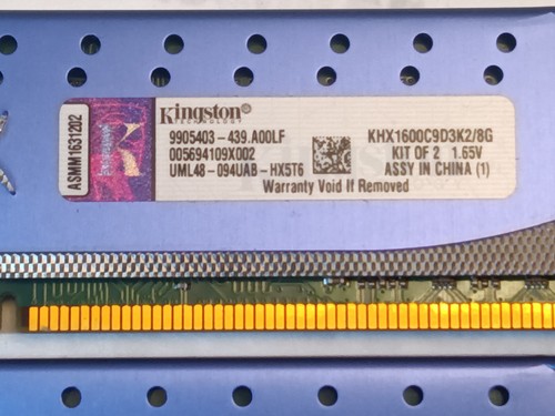 Kingston Hyperx Genesis DDR3 1600MHz RAM KHX1600C9D3K2/8G BALLISTIX SPORT - Picture 2 of 10