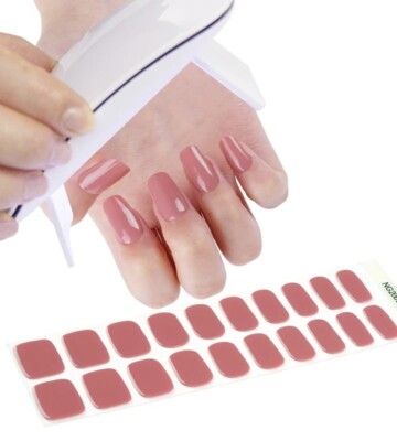 UV- Wraps, Starter-Set,  Nagellackgelstreifen/ selbstklebende Nagelfolien