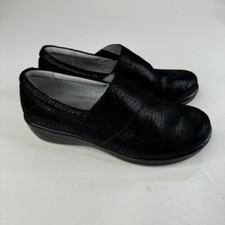 Alegria Lauryn Black Slip On Shoes Size 37