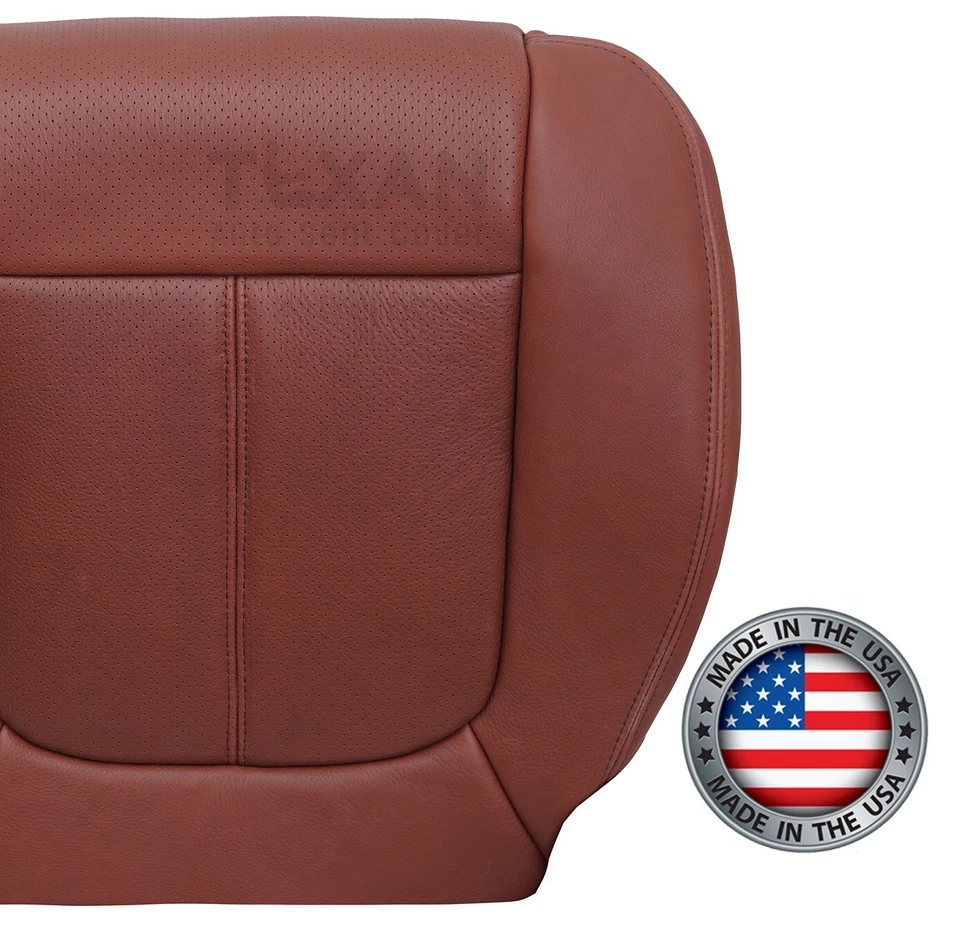 Ford F250 F350 2011 2012 2013 2014 parte inferior del conductor King Ranch cubierta de asiento de cuero Foto 3 de 4