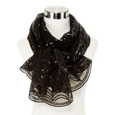 Mesh and Sequin Scarf NWT 1000000743