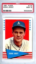 1961 Fleer Baseball All-Time Great SET BREAK   #116    PSA 9 Eddie Joost