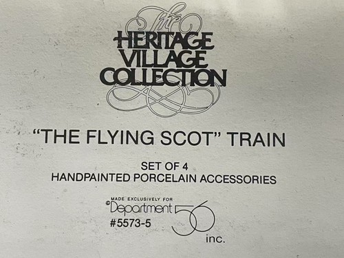 Department 56 Dept Flying Scot Train Set of 4 Heritage Village Collection 5573-5 - Picture 2 of 9