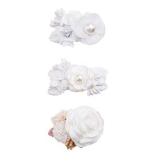 3PCS Flower Hair Clips Set Floral Hair Bows for Baby Girls Toddler Gift