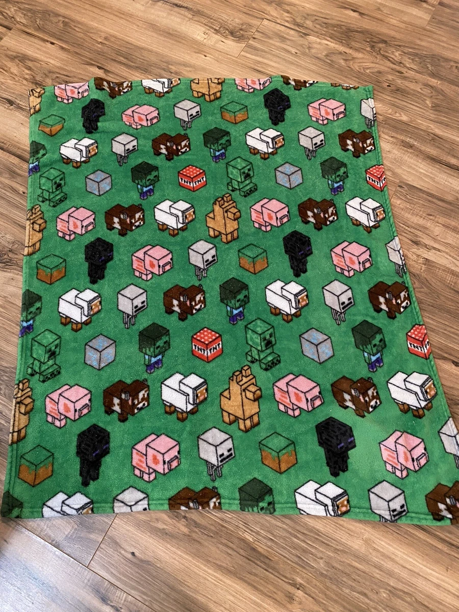 Minecraft plush 2025 throw