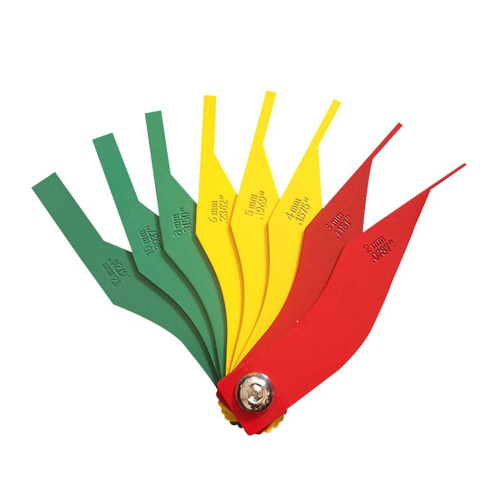 BRAKE PAD THICKNESS GAUGE SET 2mm to 12mm Colour Coded Feeler by