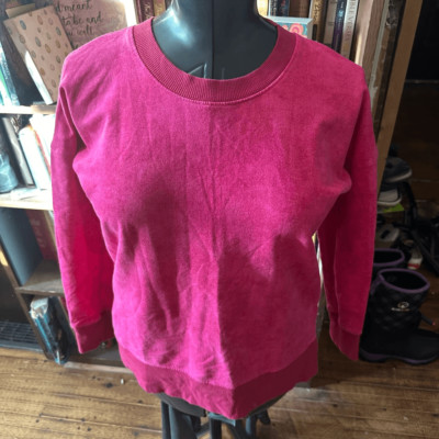 Lularoe hot pink crew neck Hannah cozy XS sweatshirt