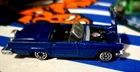 1997 Hot Wheels Vintage '57 T-Bird (Corgi)Metalflake Blue-Goodyear Play Set