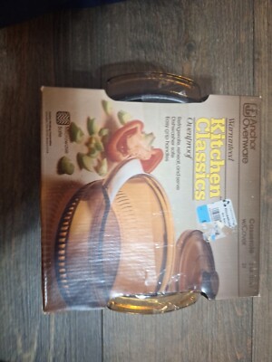 ANCHOR OVENWARE KITCHEN CLASSICS 2 QUART COVERED CASSEROLE - NEW