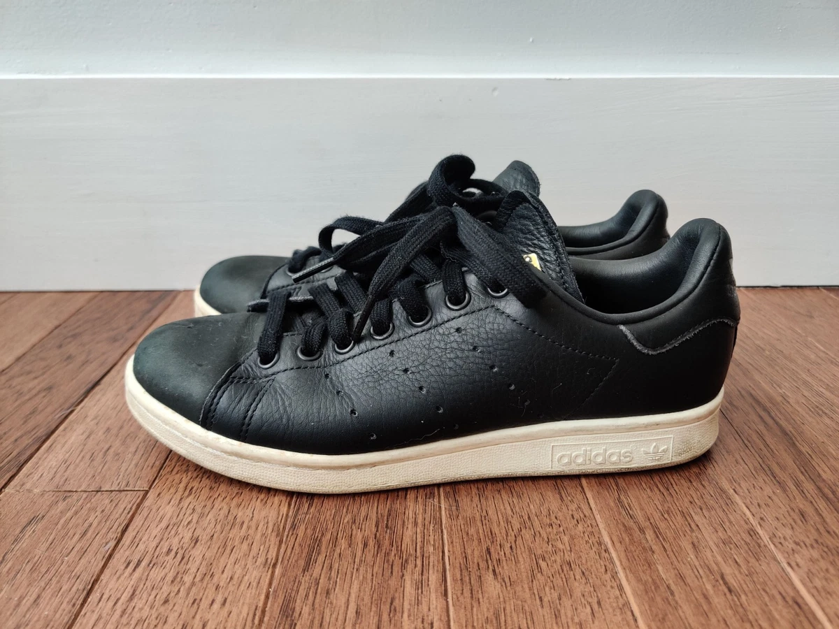 Adidas Big Kids Stan Smith black core black gold metallic