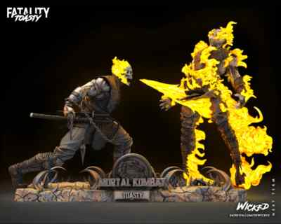 Scorpion Vs Sub-Zero - Fatality 3d Model | Unassembled | Unpainted