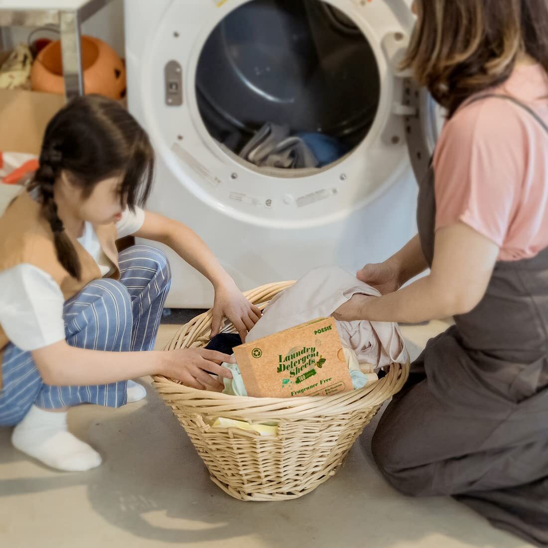 Laundry Detergent Sheets EcoFriendly 160 Sheets Clear PlasticFree