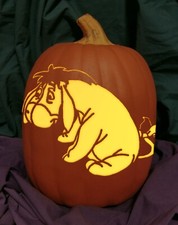 Eeyore from Winnie the Pooh Carved Foam Permanent Pumpkin