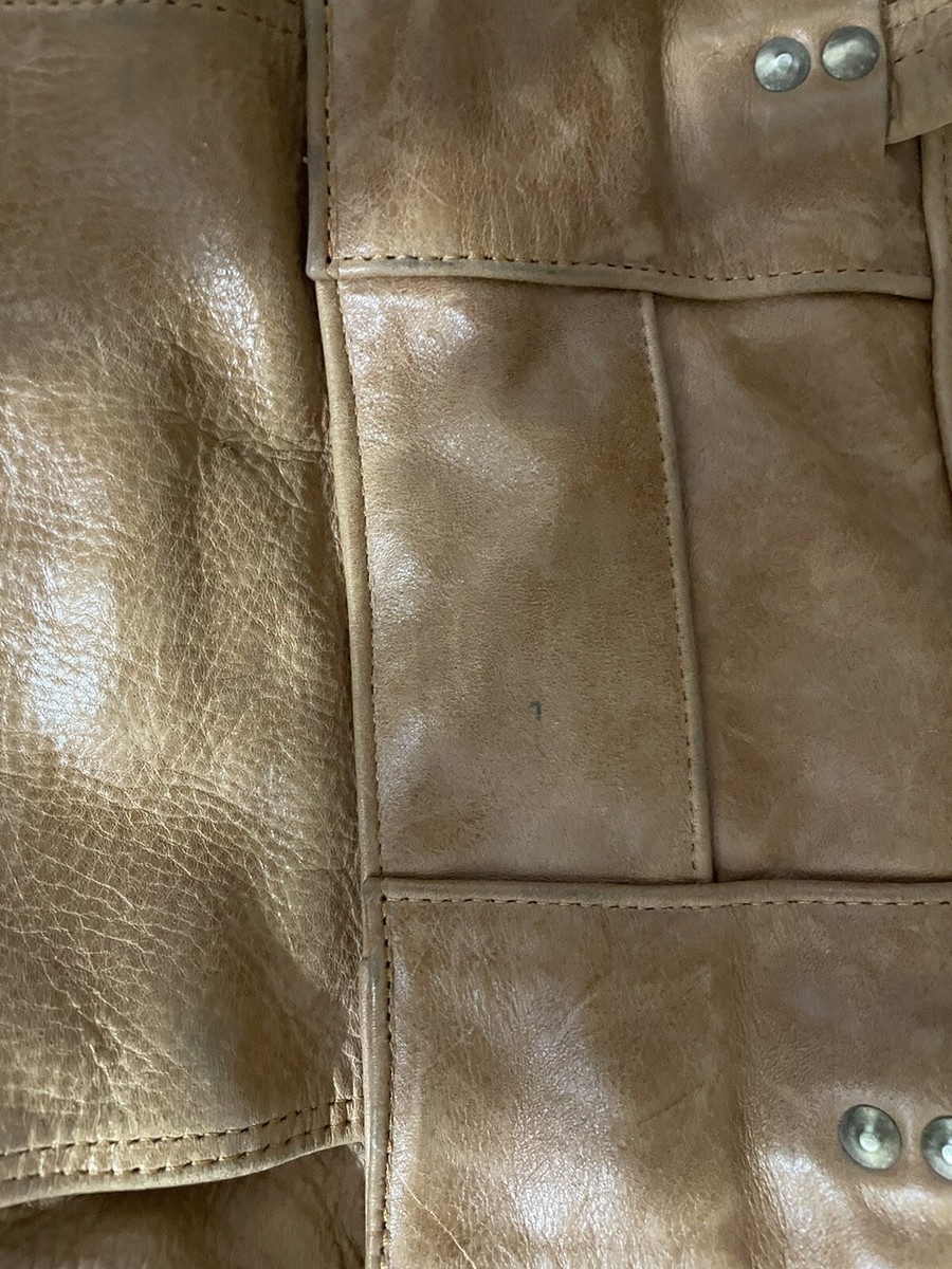 Talon Dual Zipper Vintage Light Brown Soft Leather Vintage