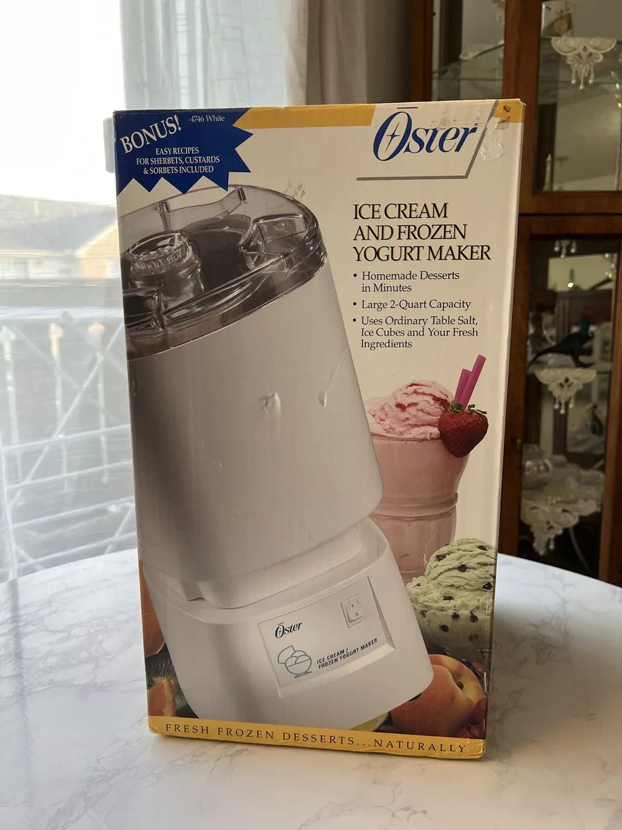 Vintage 1993 Oster Designer Ice Cream Frozen Yogurt Maker Model