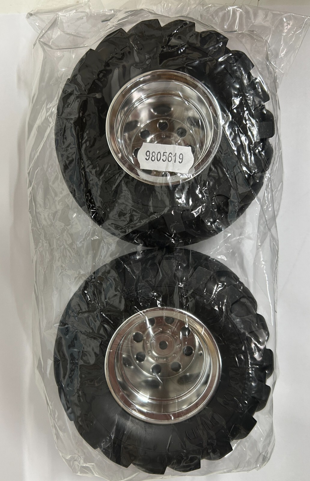 Tamiya 19805619 / 9805619 Rear Tyre & Wheel (2) For 58242 - Wild Willy II (kit)