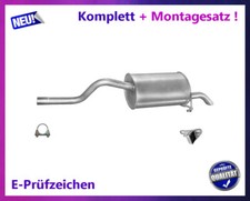 Endschalldämpfer für Renault Clio II  1.2 43/55KW Auspuff Montagesatz