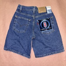 Vintage 1990 s Levis 565 Shorts, Wide Leg, Deadstock NWT, Size 10 W25