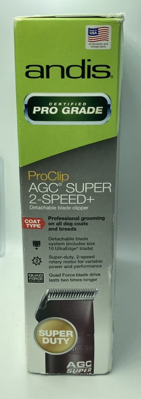 Andis Pro Clip  Super 2 Speed AGC2 Detachable Blade Clipper