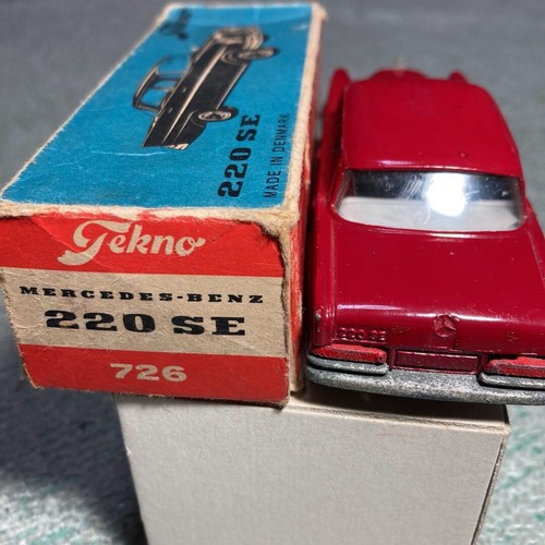 TEKNO MERCEDES BENZ 220 SE No. 726 ORIGINAL BOX VINTAGE CAR DENMARK - Picture 3 of 10