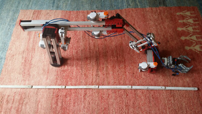 Lego Mindstorms Fischertechnik Roboterarm 8 Servomotoren Aluprofile Pneumatik