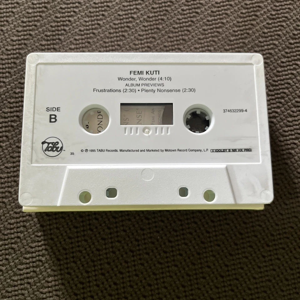 Lucky Dube & Femi Kuti Cassette Sampler Promo 1995 Reggae, RARE - Image 4 of 4