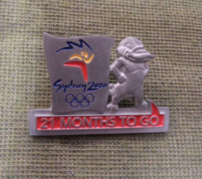 #P315.  SYDNEY 2000 OLYMPIC COUNTDOWN PIN - 21 MONTHS TO GO