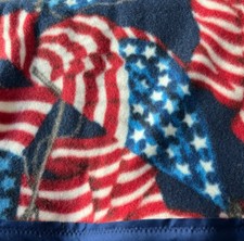 Patriotic Flags Fleece Blanket 58  X 72  