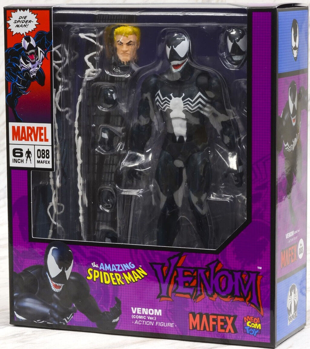 Box Defect Authentic Medicom Mafex 088 Marvel Venom Comic Box Defect Authentic Medicom Mafex 088 Marvel Venom Comic
