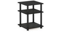 3 Tier End Table Side Night Stand Home Furniture Office Sturdy Wood Bedroom PVC