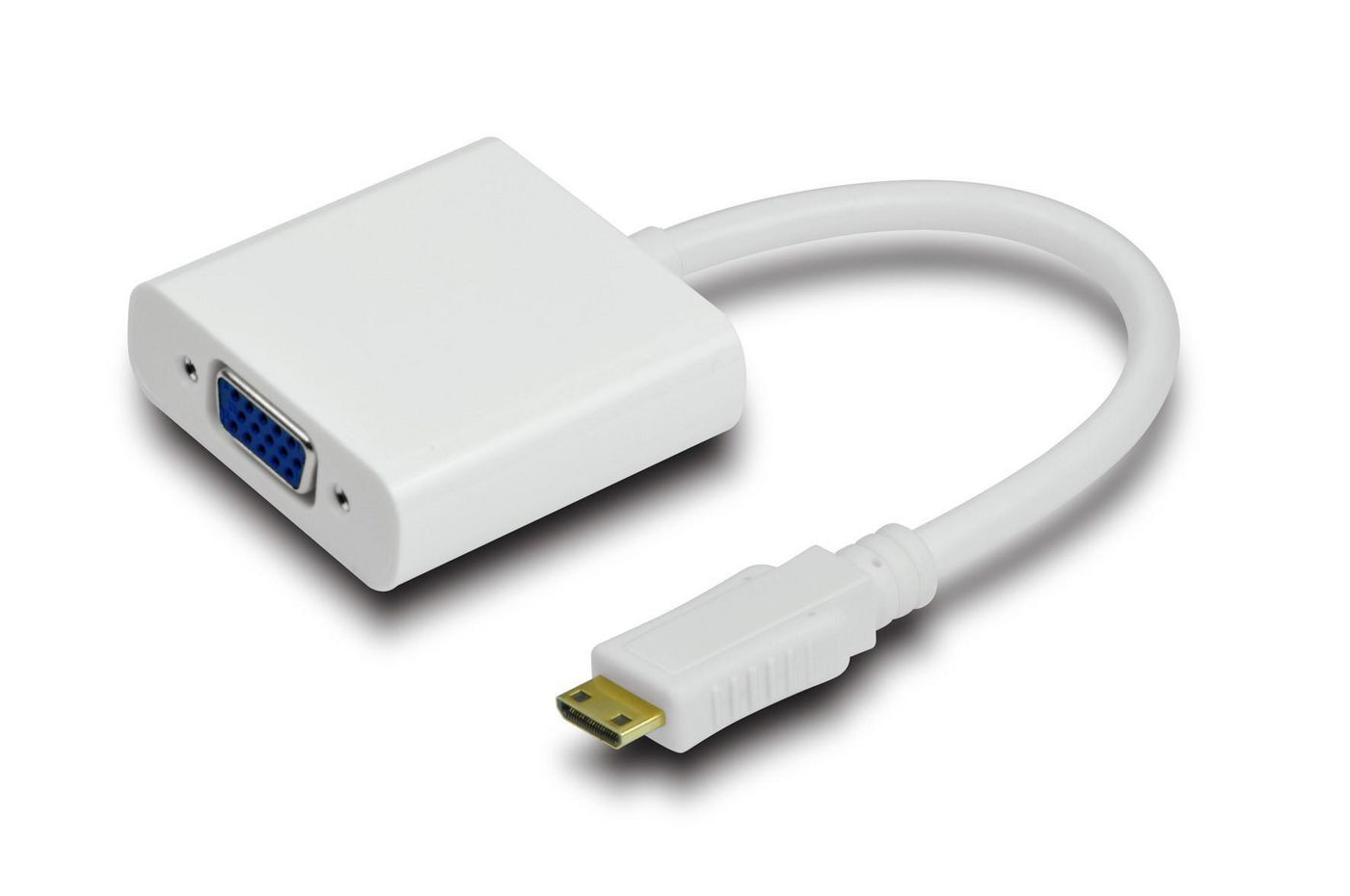 MicroConnect HDMI Mini 19C-VGA adapter M-F  HDMI Mini type - VGA, White