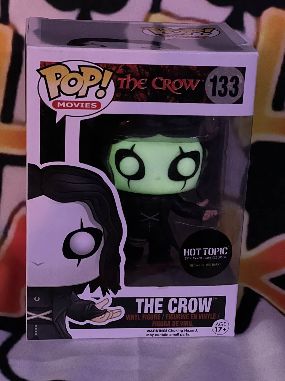 Funko Pop! The Crow #133 Gitd Hot Topic Excelente