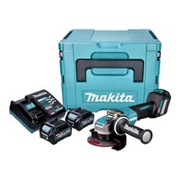Makita Ga 044 GD201 Winkelschleifer 40 V Max. 125 Mm + 2X Akku 2,5 Ah + Lader