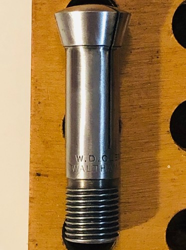 W D CLEMENT 10mm WALTHAM MASS COLLETS VARIOUS SIZES WATCHMAKER CLOCK MAKER LATHE - Picture 6 of 7