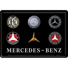 Nostalgic-Art - Retro Garagen Blechschild Metallschild - Mercedes-Benz Logos