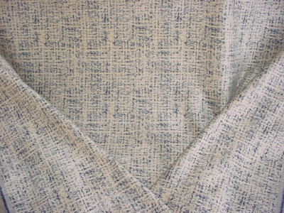 9-5/8Y Kravet 35704 Baltic Blue Cream Textured Chenille Strie Upholstery Fabric