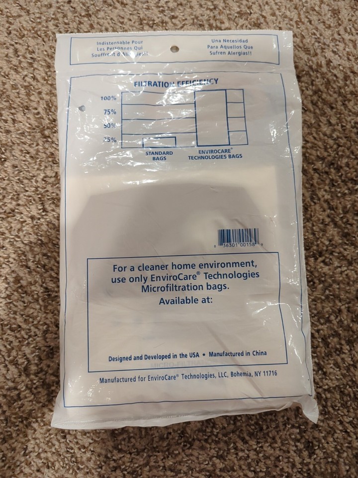 Eureka AA Allergen Vacuum Cleaner Bags 58236B, 4100 5180 Series
